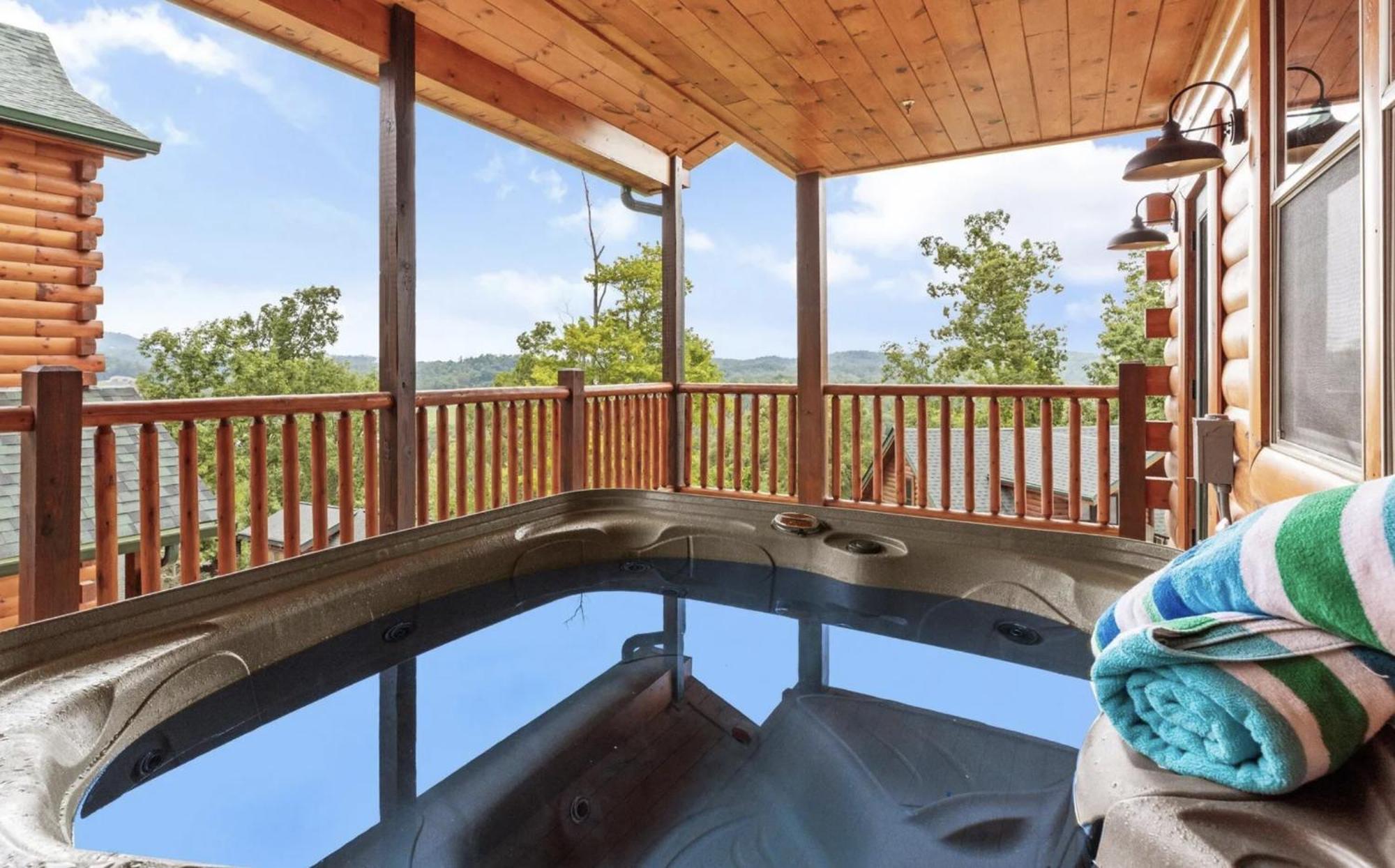 ピジョンフォージ New Luxury Cabin With Indoor Pool, Hot Tub, & Theaterヴィラ エクステリア 写真